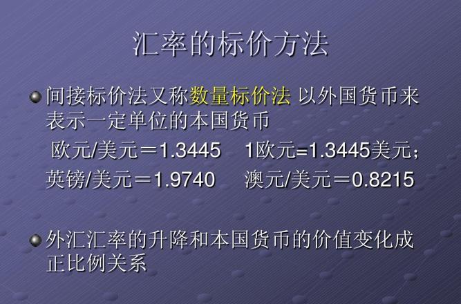 外汇汇率